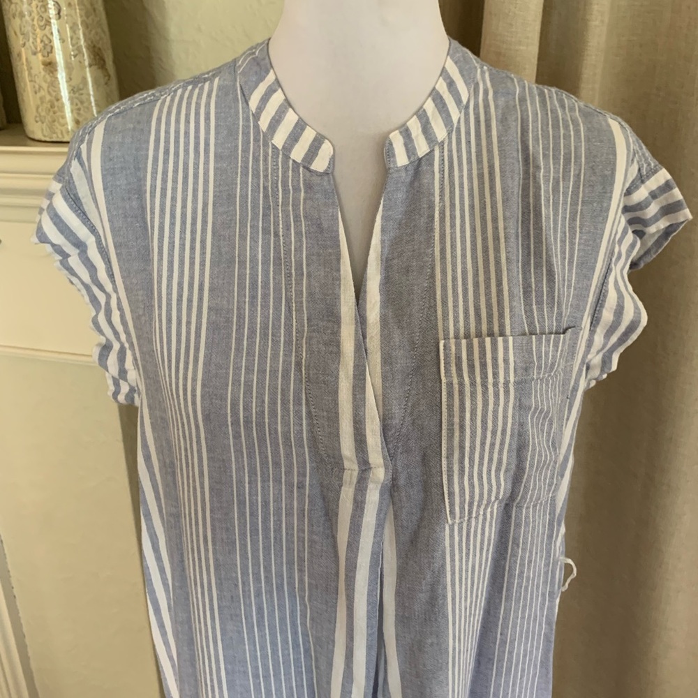 Rails woman’s linen suri blue long summer dress size medium - Picture 2 of 9